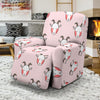 Pink Goat Sheep Pattern Print Recliner Cover-grizzshop