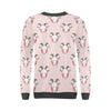 Pink Goat Sheep Pattern Print Women's Sweatshirt-grizzshop