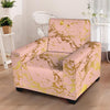 Pink Gold Marble Armchair Cover-grizzshop