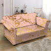 Pink Gold Marble Loveseat Cover-grizzshop