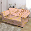 Pink Gold Marble Loveseat Cover-grizzshop