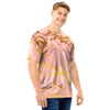 Pink Gold Marble Men T Shirt-grizzshop