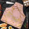 Pink Gold Marble Men's Apron-grizzshop