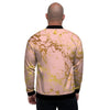 Pink Gold Marble Men's Bomber Jacket-grizzshop