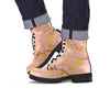 Pink Gold Marble Men's Boots-grizzshop