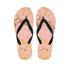 Pink Gold Marble Men's Flip Flops-grizzshop