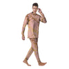 Pink Gold Marble Men's Pajamas-grizzshop