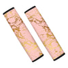 Pink Gold Marble Seat Belt Cover-grizzshop