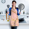 Pink Gold Marble Women's Apron-grizzshop