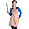 Pink Gold Marble Women's Apron-grizzshop