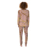 Pink Gold Marble Women's Pajamas-grizzshop