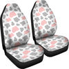 Pink Gray Cow Pattern Print Universal Fit Car Seat Cover-grizzshop