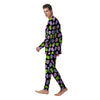 Pink Green And Purple Theater Masks Print Pattern Men's Pajamas-grizzshop