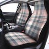 Pink Grey Plaid Tartan Car Seat Covers-grizzshop