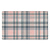 Pink Grey Plaid Tartan Door Mat-grizzshop