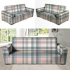 Pink Grey Plaid Tartan Sofa Cover-grizzshop