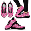 Pink Hair Stylist Pattern Print Black Sneaker Shoes For Men Women-grizzshop