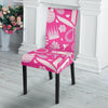 Pink Hair Stylist Pattern Print Chair Cover-grizzshop