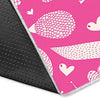 Pink Hair Stylist Pattern Print Floor Mat-grizzshop