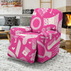 Pink Hair Stylist Pattern Print Recliner Cover-grizzshop