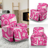 Pink Hair Stylist Pattern Print Recliner Cover-grizzshop