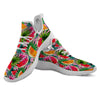 Pink Hawaiian Watermelon Print Pattern White Athletic Shoes-grizzshop