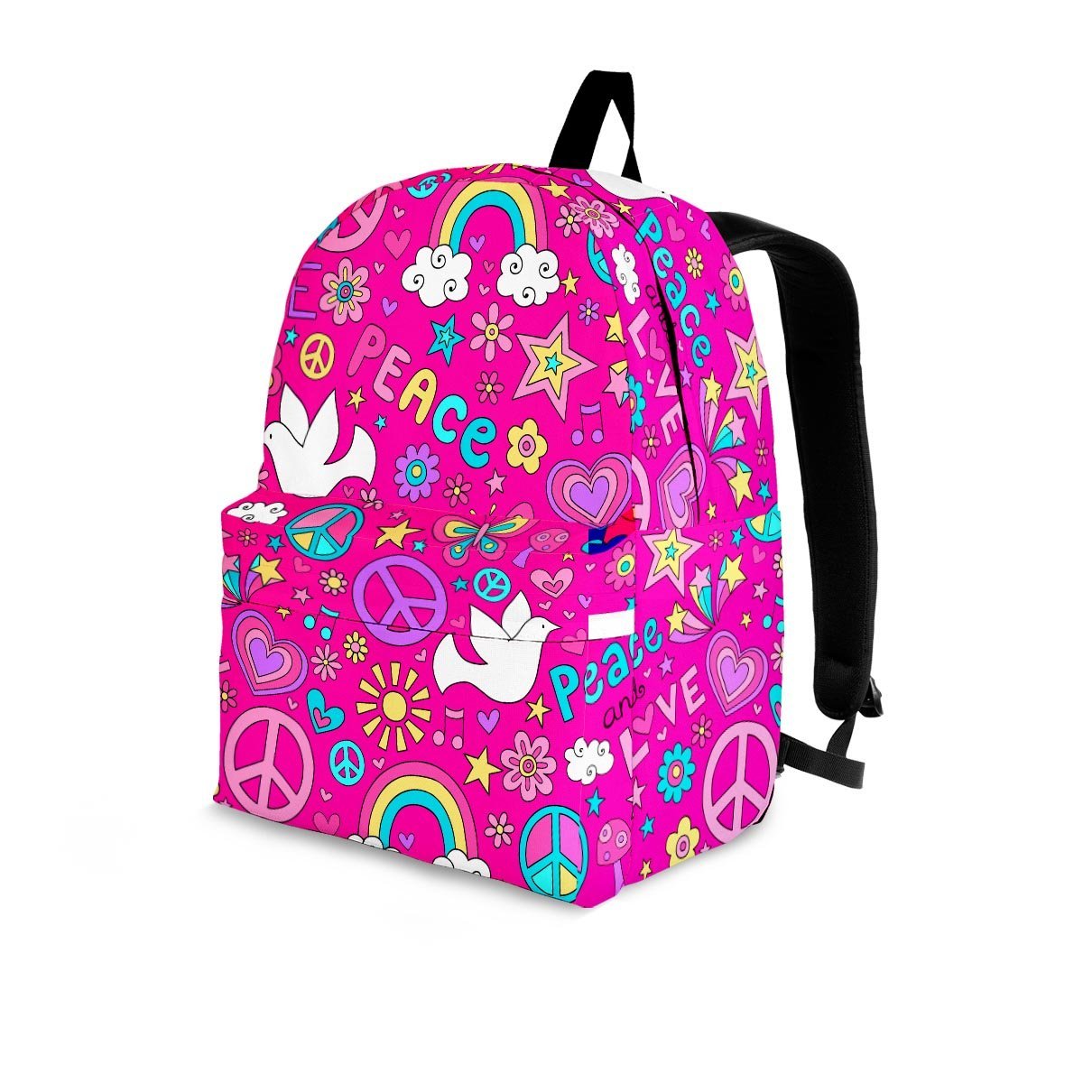 Pink Hippie Backpack-grizzshop