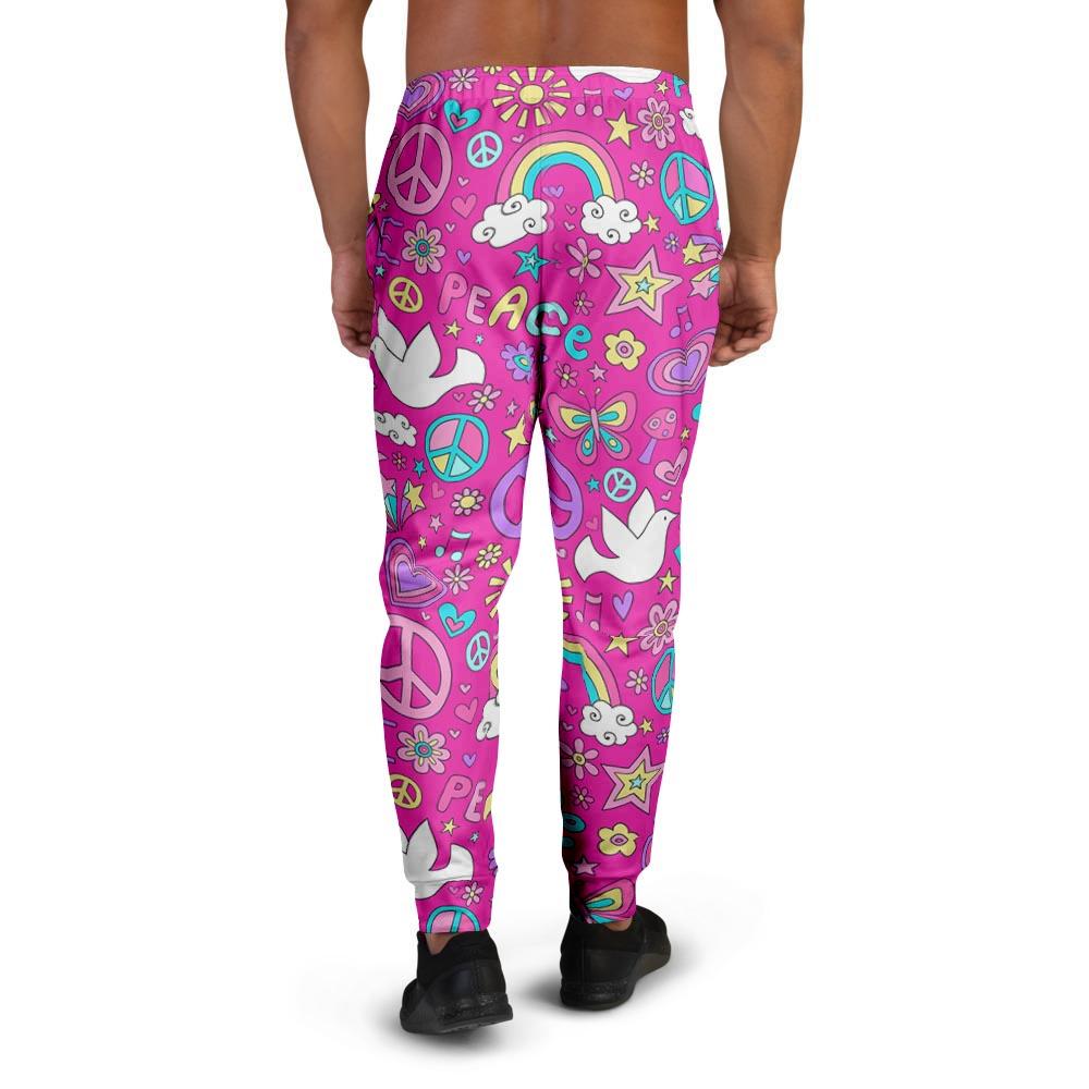 Pink Hippie Men's Joggers-grizzshop