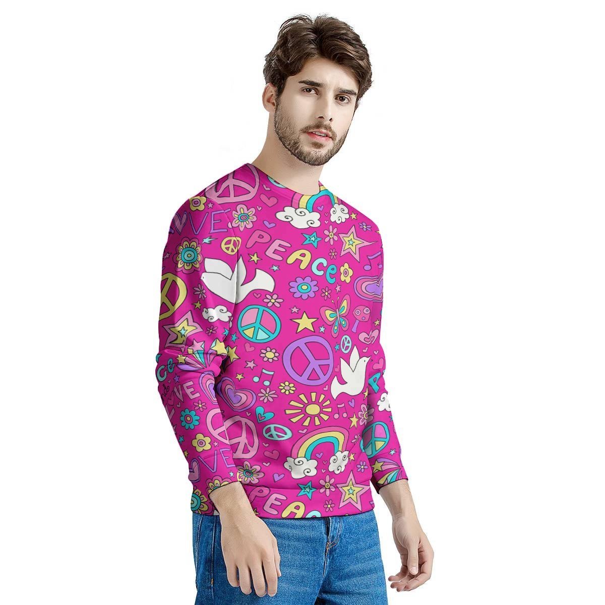 Pink Hippie Men's Sweatshirt-grizzshop