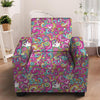 Pink Hippie Psychedelic Armchair Cover-grizzshop