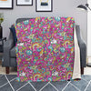 Pink Hippie Psychedelic Blanket-grizzshop