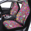 Pink Hippie Psychedelic Car Seat Covers-grizzshop