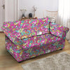 Pink Hippie Psychedelic Loveseat Cover-grizzshop