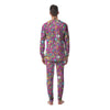 Pink Hippie Psychedelic Men's Pajamas-grizzshop