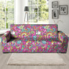 Pink Hippie Psychedelic Sofa Cover-grizzshop