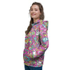 Pink Hippie Psychedelic Women's Hoodie-grizzshop