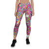 Pink Hippie Psychedelic Women's Leggings-grizzshop