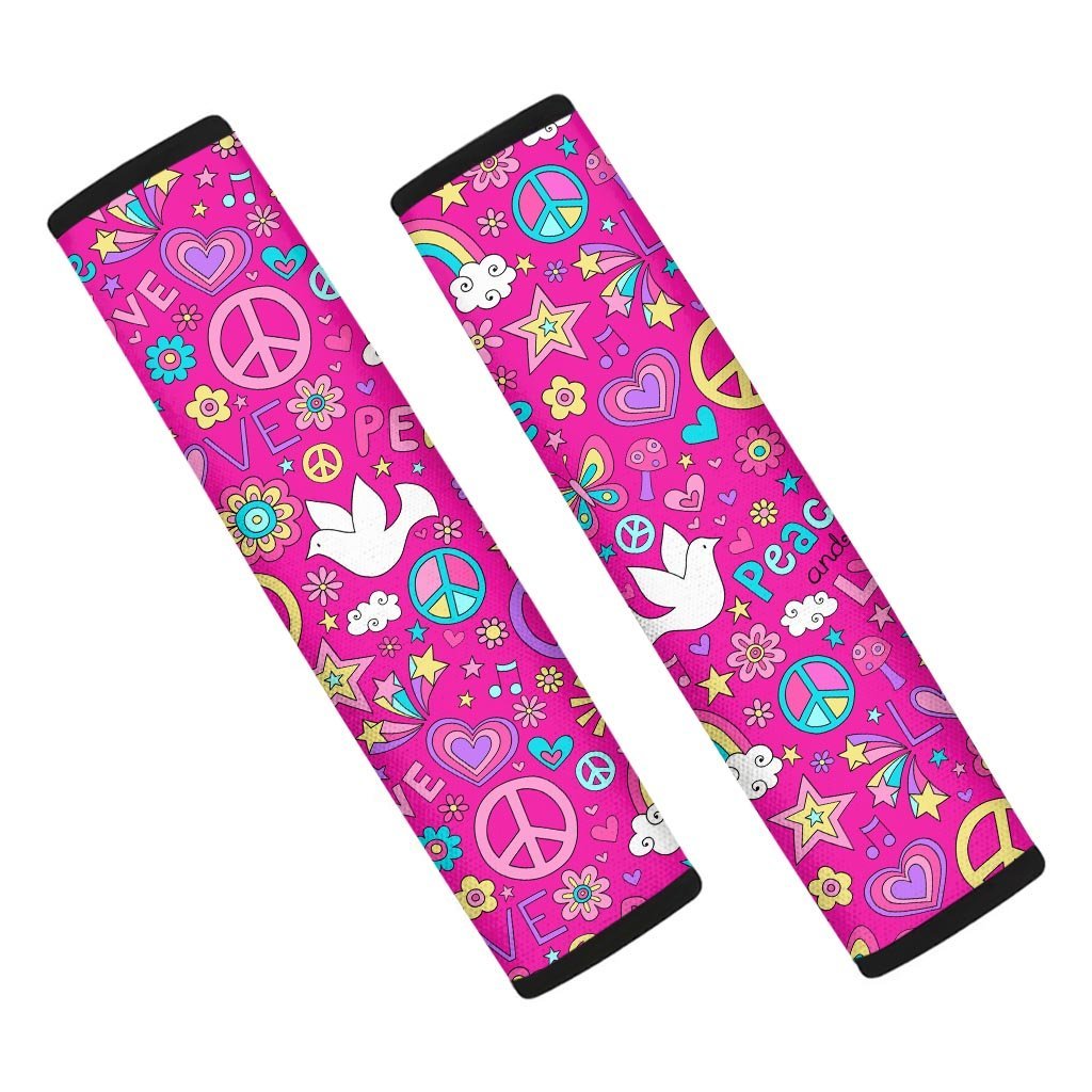 Pink Hippie Seat Belt Cover-grizzshop