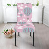 Pink Hot Air Balloon Pattern Print Chair Cover-grizzshop