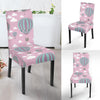 Pink Hot Air Balloon Pattern Print Chair Cover-grizzshop