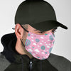 Pink Hot Air Balloon Pattern Print Face Mask-grizzshop