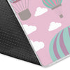 Pink Hot Air Balloon Pattern Print Floor Mat-grizzshop