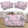 Pink Hot Air Balloon Pattern Print Loveseat Cover-grizzshop