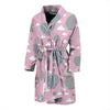 Pink Hot Air Balloon Pattern Print Men Long Robe-grizzshop