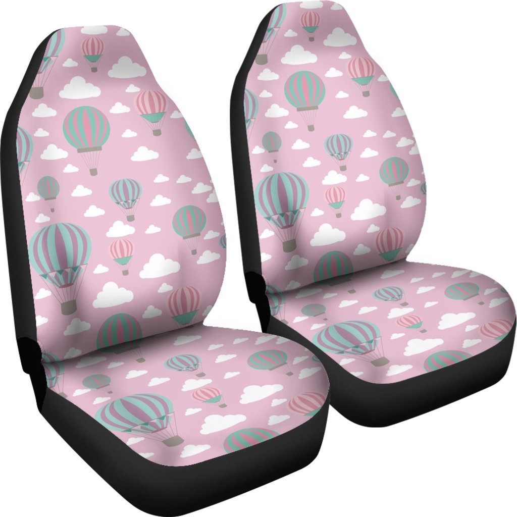 Pink Hot Air Balloon Pattern Print Universal Fit Car Seat Cover-grizzshop