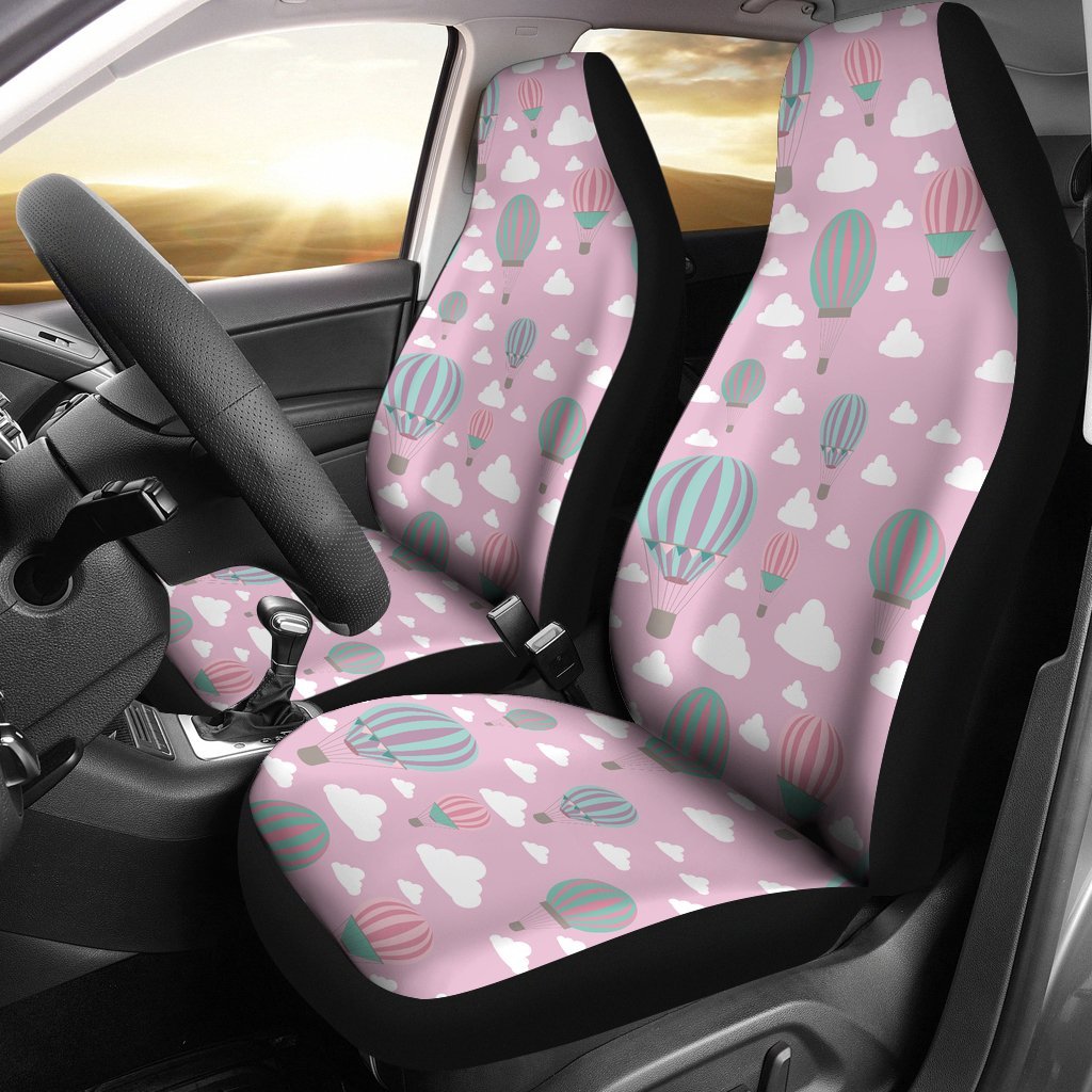 Pink Hot Air Balloon Pattern Print Universal Fit Car Seat Cover-grizzshop