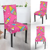 Pink Ice Cream Cone Pattern Print Chair Cover-grizzshop