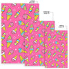 Pink Ice Cream Cone Pattern Print Floor Mat-grizzshop