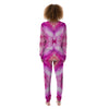 Pink Kaleidoscope Print Women's Pajamas-grizzshop