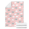 Pink Koala Pattern Print Blanket-grizzshop